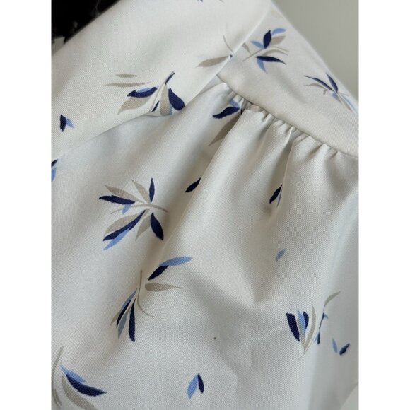 Symmetry White Blouse with Black Pattern - Picture 7 of 12